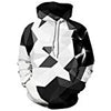 HelloTem Unisex 3d Printed Big Pockets Drawstring Hoodie Sweatshirt (C154, S/M)