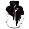 HelloTem Unisex 3d Printed Big Pockets Drawstring Hoodie Sweatshirt (C154, S/M)