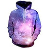 Men Women 3d Print Galaxy Space Hoodie Casual Pocket Hip Hop Hooded Sweatshirt large