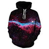 Men Women 3d Print Galaxy Space Hoodie Casual Pocket Hip Hop Hooded Sweatshirt large