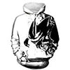 HelloTem Unisex 3d Printed Big Pockets Drawstring Hoodie Sweatshirt (C154, S/M)