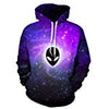 HelloTem Unisex 3d Printed Big Pockets Drawstring Hoodie Sweatshirt (C154, S/M)
