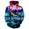 Men Women 3d Print Galaxy Space Hoodie Casual Pocket Hip Hop Hooded Sweatshirt large