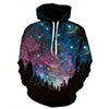 HelloTem Unisex 3d Printed Big Pockets Drawstring Hoodie Sweatshirt (C154, S/M)
