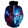 HelloTem Unisex 3d Printed Big Pockets Drawstring Hoodie Sweatshirt (C154, S/M)
