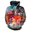 Men Women 3d Print Galaxy Space Hoodie Casual Pocket Hip Hop Hooded Sweatshirt large