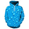 Men Women 3d Print Galaxy Space Hoodie Casual Pocket Hip Hop Hooded Sweatshirt large