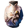 HelloTem Unisex 3d Printed Big Pockets Drawstring Hoodie Sweatshirt (C154, S/M)