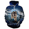 Men Women 3d Print Galaxy Space Hoodie Casual Pocket Hip Hop Hooded Sweatshirt large