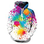 Men Women 3d Print Galaxy Space Hoodie Casual Pocket Hip Hop Hooded Sweatshirt large