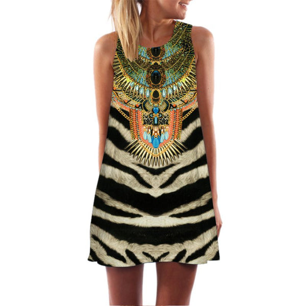 African Zebra Dress