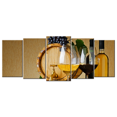 Wine Barrel Cheese - 5 panel